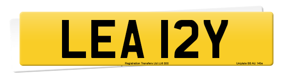 Registration number LEA 12Y